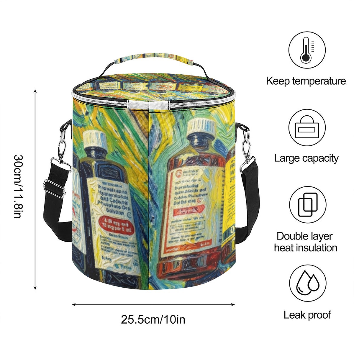 Codeine Connoisseur - Insulated Cylinder Cooler Bag